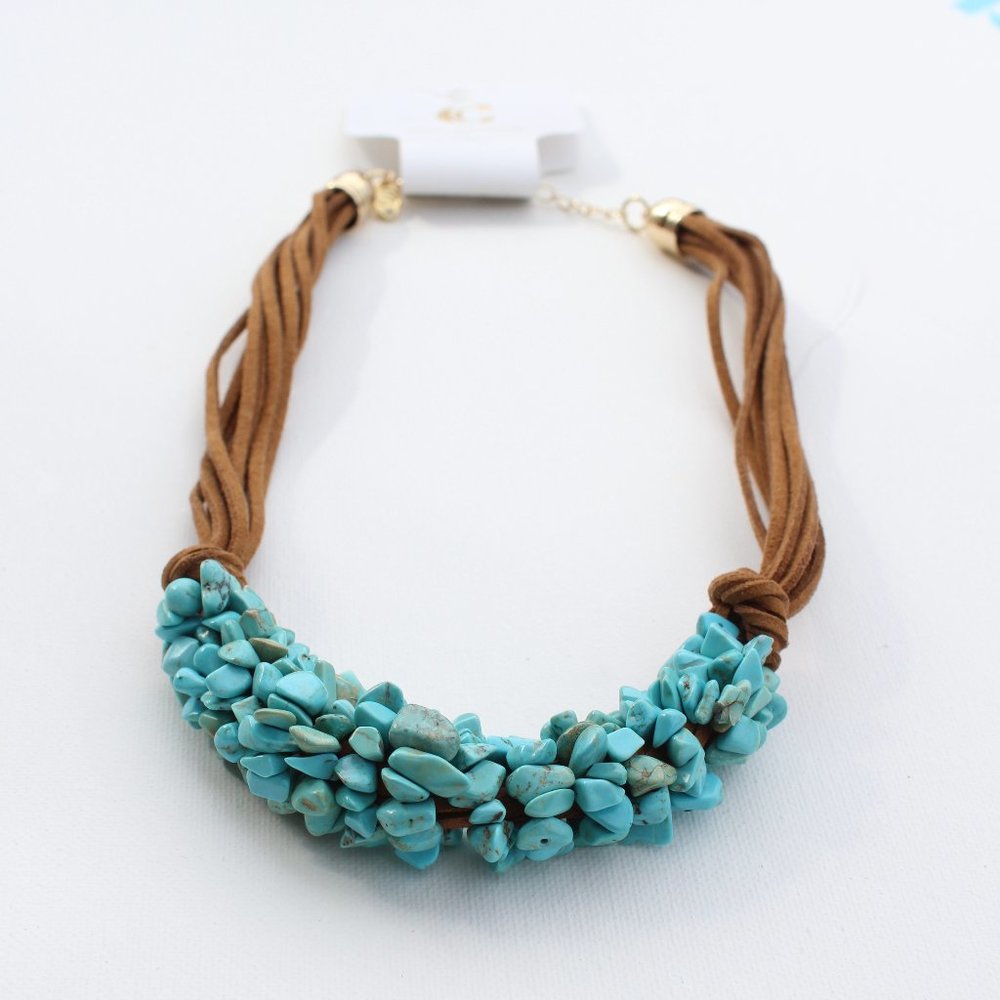 Turquoise stone necklace